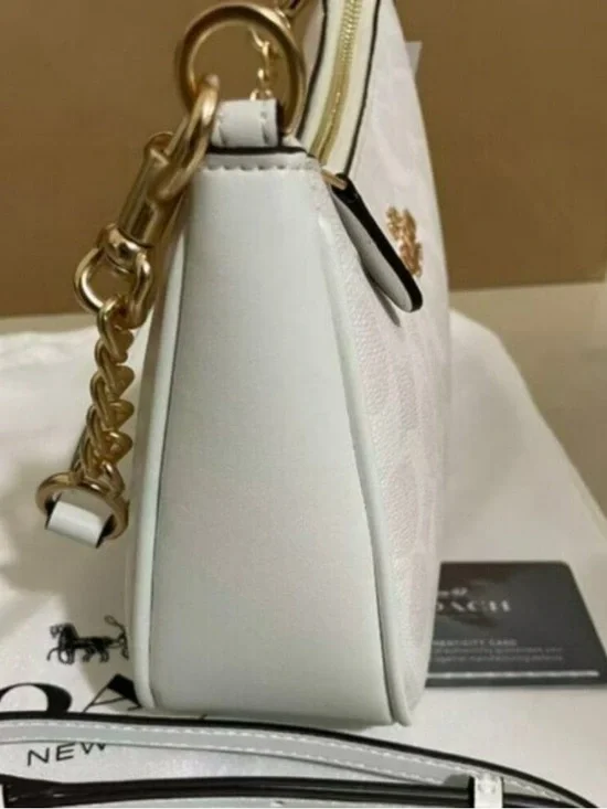 NEW Coach Signature Teri Bag - White/Chalk Multi - Picture 3 of 8
